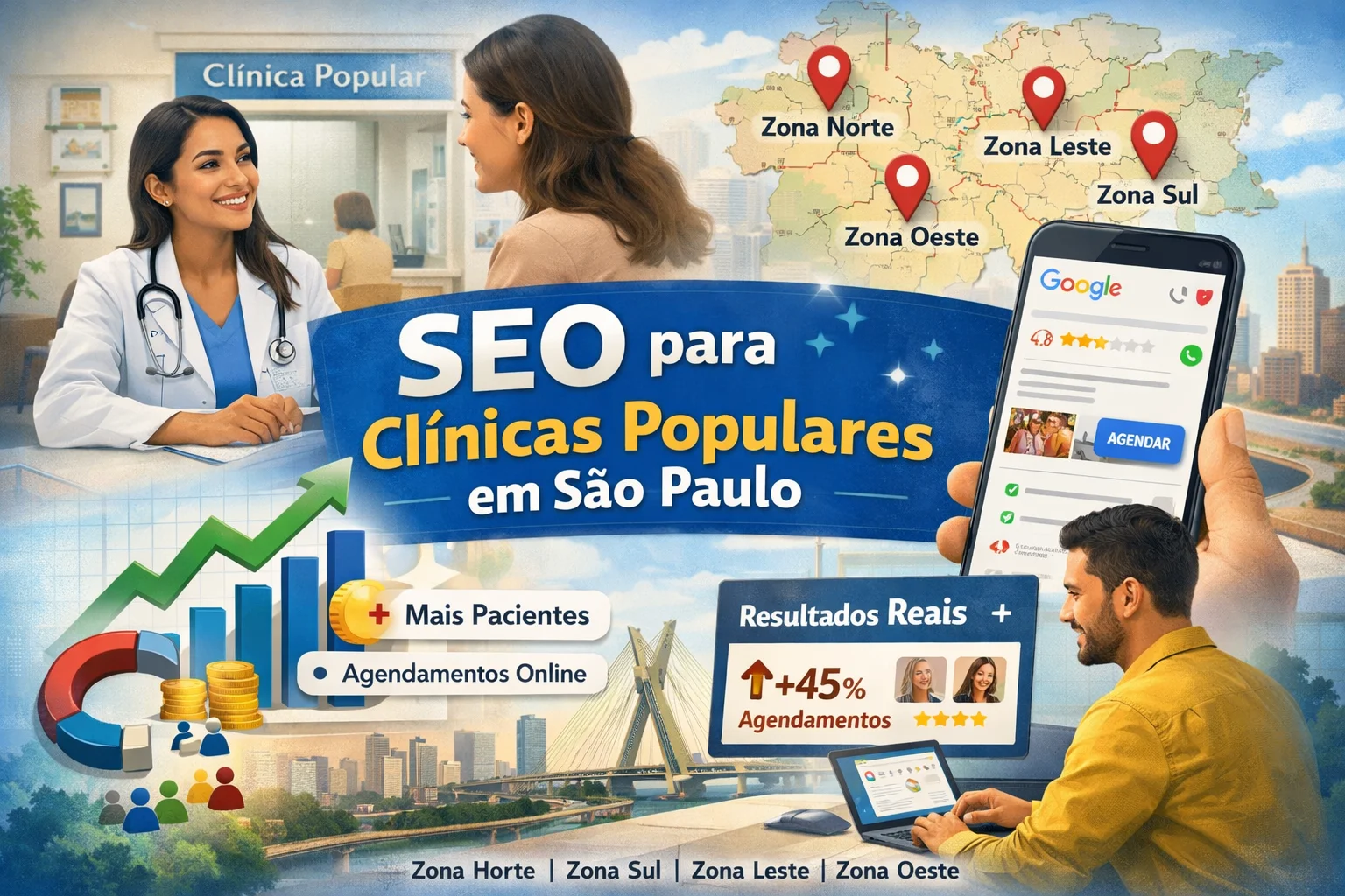 SEO para clínicas populares em São Paulo - atração de pacientes