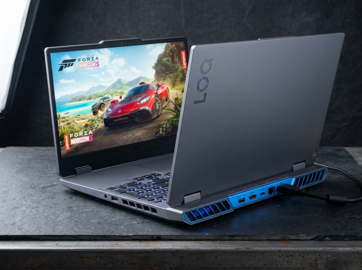 Notebook gamer Lenovo LOQ apresentado para comparação de configurações